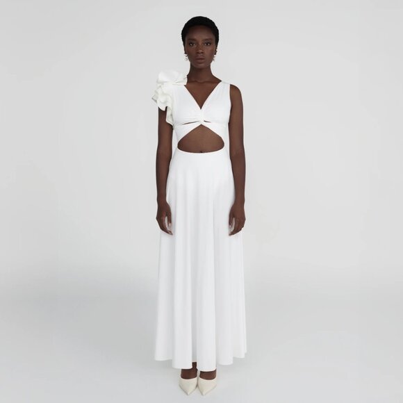 Maygel Coronel - Off White - Blanca Maxi Dress - Petite - One Size